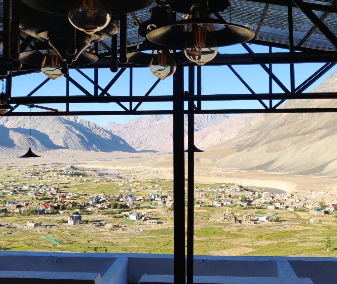 view of Padum village from Namkha resort